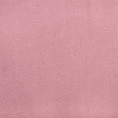 Vidaxl Otočné jedálenské stoličky 6 ks ružové zamatové