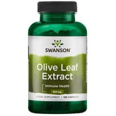 Swanson Olive Leaf Extract 500mg (Extrakt z olivových listov), 120 kapsúl