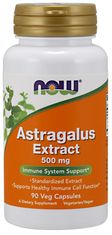 NOW Foods Astragalus Extrakt (Kozinec), 500 mg, 90 veg. kapsúl