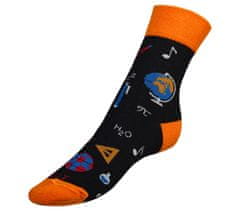 Ponožky Učiteľ - 43-46 - čierna, oranžová