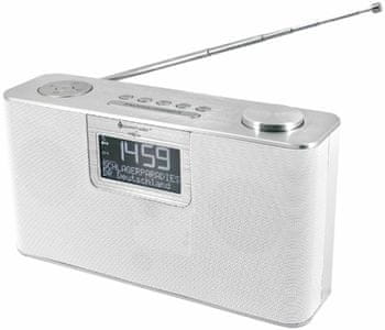 moderný rádioprijímač soundmaster dab700we Bluetooth dab fm rádio sieťové napájanie alebo batéria fajn zvuk micro sd slot usb port handsfree funkcie