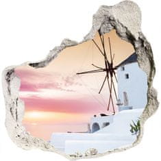 Wallmuralia.sk Diera 3D fototapety na stenu Santorini, grécko 125x125 cm