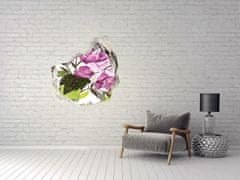 Wallmuralia.sk Diera 3D fototapety nálepka Kvetinový vzor 100x100 cm