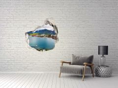 Wallmuralia.sk Diera 3D fototapety nálepka Lofoten v nórsku 75x75 cm