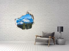 Wallmuralia.sk Díra 3D ve zdi nálepka Panoráma tatier 75x75 cm