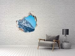 Wallmuralia.sk Díra 3D ve zdi nálepka Tatra mountains giewont 100x100 cm