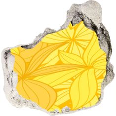 Wallmuralia.sk Diera 3D fototapety Žlté kvety na pozadí 75x75 cm