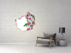 Wallmuralia.sk 3D diera na stenu Lesné plody s ľadom 100x100 cm