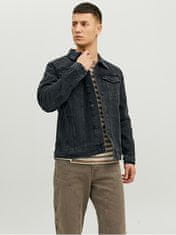 Jack&Jones Pánska džínsová bunda JJIJEAN 12223613 Black Denim (Veľkosť M)