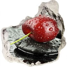 Wallmuralia.sk Diera 3D fototapety nálepka Cherry v daždi 100x100 cm