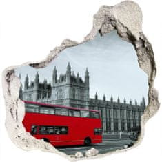 Wallmuralia.sk Diera 3D fototapety nálepka London bus 75x75 cm