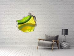 Wallmuralia.sk Diera 3D fototapety na stenu Vápno a citrónom 75x75 cm