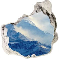 Wallmuralia.sk Diera 3D fototapety nálepka Horský vrchol 125x125 cm