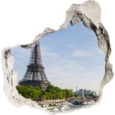 Wallmuralia.sk Foto fotografie diera na stenu Eiffelova veža v paríži 125x125 cm