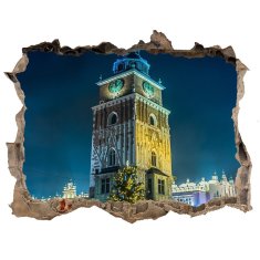 Wallmuralia.sk Fototapeta díra na zeď 3D Krakov, poľsko 120x81 cm