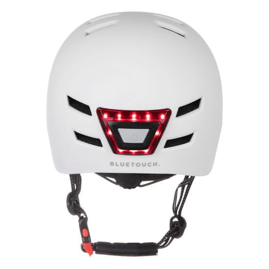 Bluetouch Bezpečnostná helma biela s LED - M