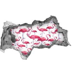 Wallmuralia.sk Diera 3D fototapeta na stenu nálepka Flamingos 150x115 cm