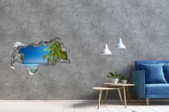 Wallmuralia.sk Diera 3D v stene na stenu Maledivy pláž 150x115 cm