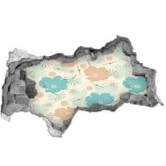 Wallmuralia.sk 6D diera na stenu Kvetinový vzor 150x115 cm