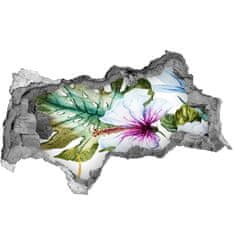 Wallmuralia.sk 8D diera nálepka Havajské kvety 150x115 cm