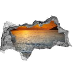 Wallmuralia.sk Diera 3D fototapeta nálepka Sunset sea 95x73 cm