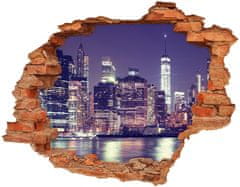 Wallmuralia.sk Diera 3D fototapeta nálepka New york v noci 120x93 cm