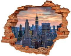 Wallmuralia.sk Diera 3D v stene na stenu Manhattan new york city 148x115 cm