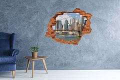 Wallmuralia.sk Diera 3D v stene na stenu Manhattan new york city 90x70 cm