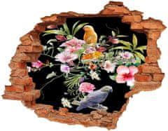 Wallmuralia.sk Fototapeta diera na stenu Kvetín a vtákov 120x93 cm