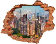 Wallmuralia.sk Diera 3D v stene na stenu Hongkong 148x115 cm