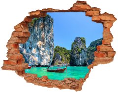 Wallmuralia.sk Fototapeta diera na stenu 3D Člny thailand 120x93 cm