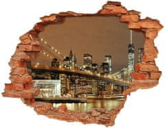 Wallmuralia.sk Diera 3D fototapeta nálepka Manhattan new york city 120x93 cm