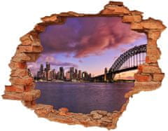 Wallmuralia.sk Diera 3D fototapeta nálepka Bridge v meste sidney 120x93 cm