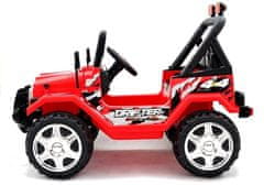 Lean-toys Autíčko na batérie Raptor 2x45 dvojmiestne Červená