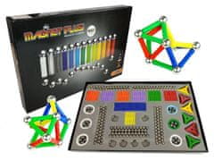 Lean-toys Magnetické kocky Magnastix 560 + sada tabúľ