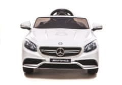 Lean-toys Autobatéria Mercedes S63 AMG White