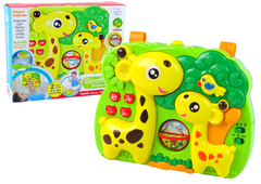 Lean-toys Projekčný panel do detskej postieľky Žirafa Závesný zvuk