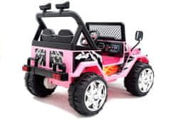 Lean-toys Autobatérie S618 EVA Pink