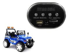 Lean-toys Hudobný panel pre autobatériu Jeep S618