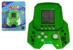 Lean-toys Elektronická hra Tetris Bricks Rocket Green