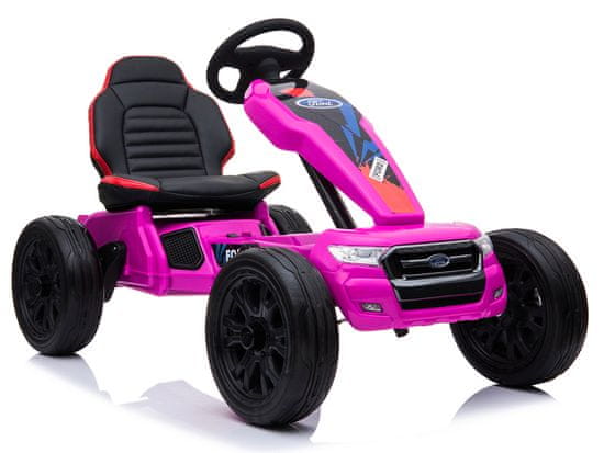 Lean-toys Dobíjacia motokára DK-G01 Pink