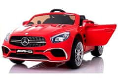 Lean-toys Mercedes SL65 LCD batérie vozidla červená