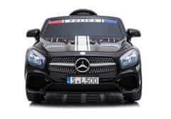 Lean-toys Mercedes SL500 Policajné batériové vozidlo čierne