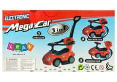 Lean-toys Mega Car 3v1 Push Ride Blue