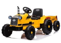 Lean-toys Batériový traktor s prívesom CH9959 Yellow