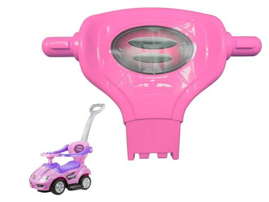 Lean-toys Opierka chrbta pre Megacar Coupe ride-on pink