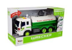 Lean-toys Vodné delo Truck s batérie zvuky 1:16