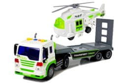 Lean-toys Transportér batérií 1:16 s vrtuľníkom