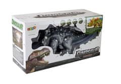 Lean-toys Dinosaurus Triceratops na batérie sivý