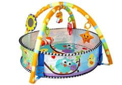 Lean-toys Detská podložka do bazéna s loptičkami Chrastítka